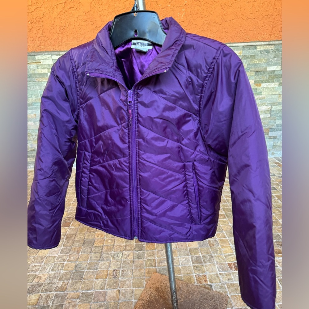 Girl guess Purple Puffer Jacket